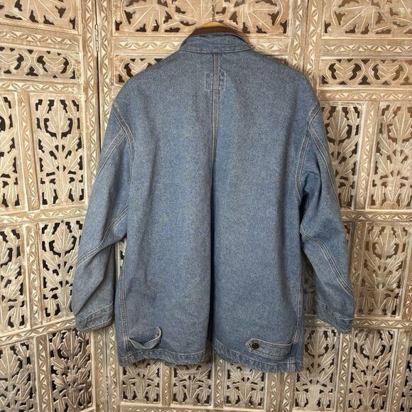 Vintage Unisex Sun Belt Denim Chore Coat Barn Field Work Jacket Size Large - Picture 9 of 13